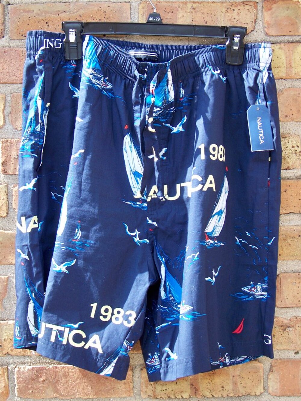 Nautica Men's Boat Lounge Shorts, New, Size L